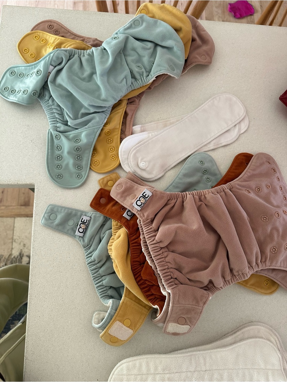 Grovia O.N.E. Cloth diapers with extra inserts / night time extra absorbency